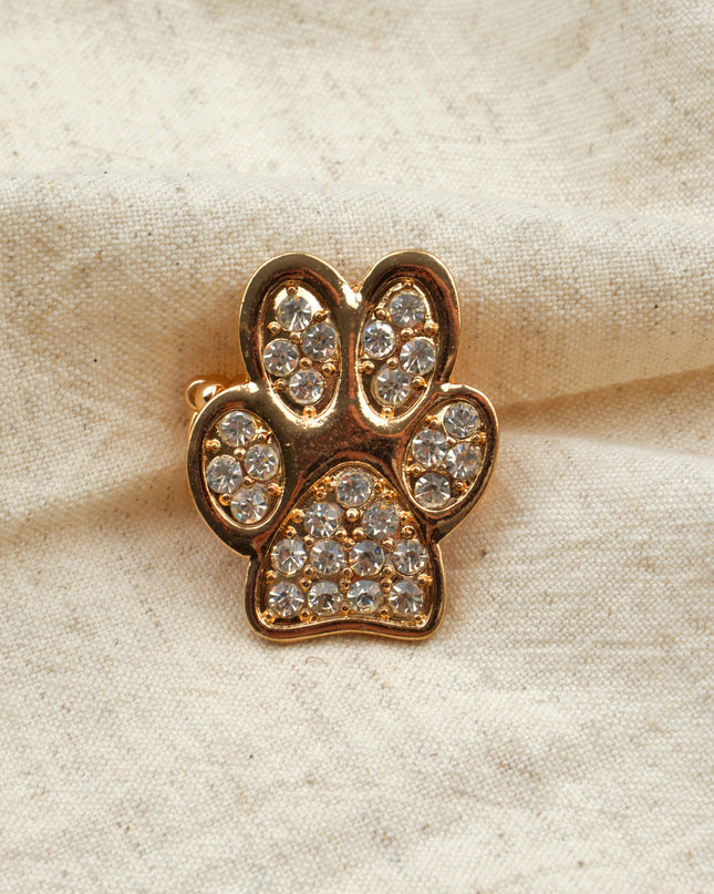 Bague - Empreinte de patte en pierre précieuse