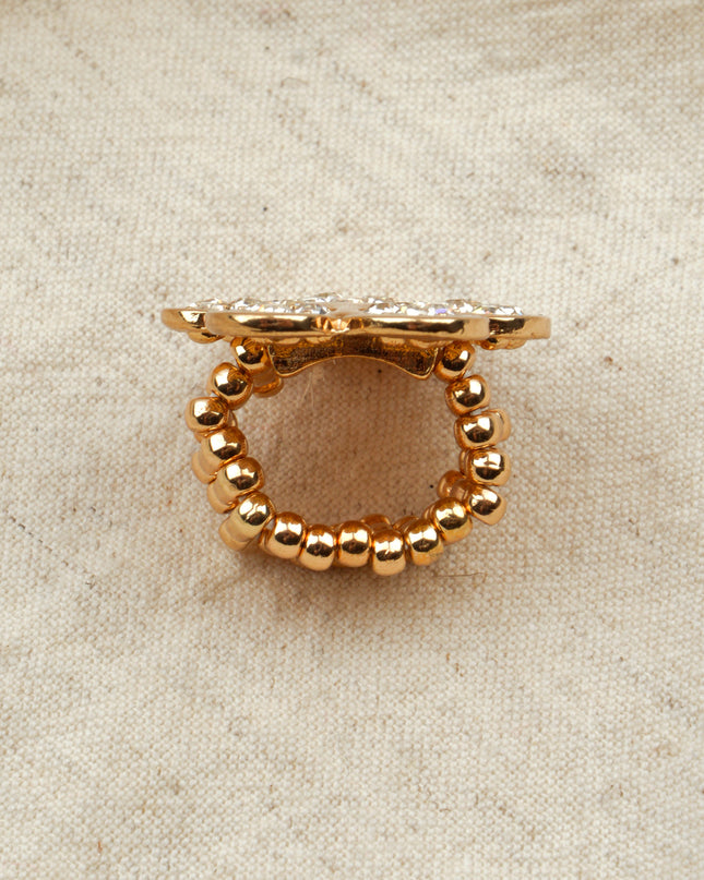 Bague - Empreinte de patte en pierre précieuse