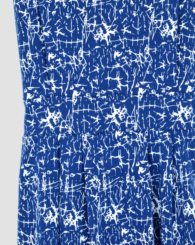 Robe oignon fendue bleue