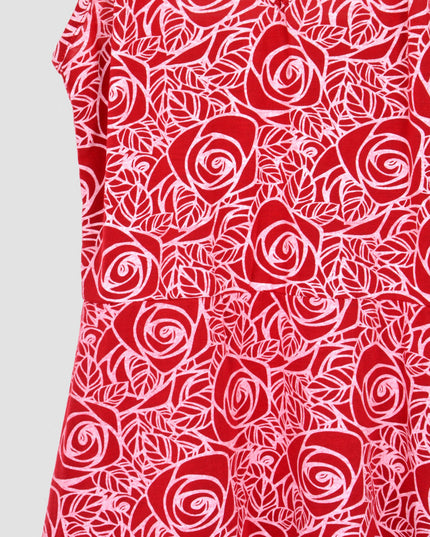 Robe Oignon - Rose - Rouge