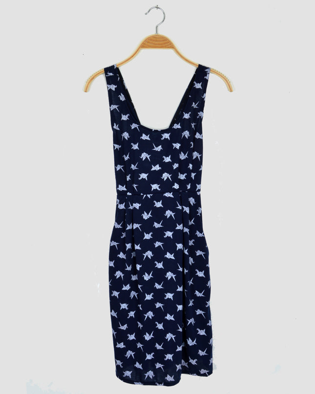 Robe Oignon - Origami - Bleu Foncé