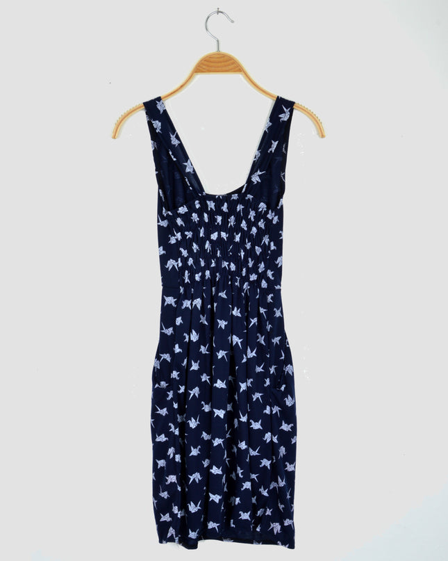 Robe Oignon - Origami - Bleu Foncé