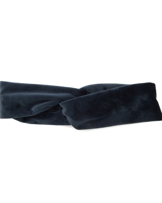 Bandeau en velours gris