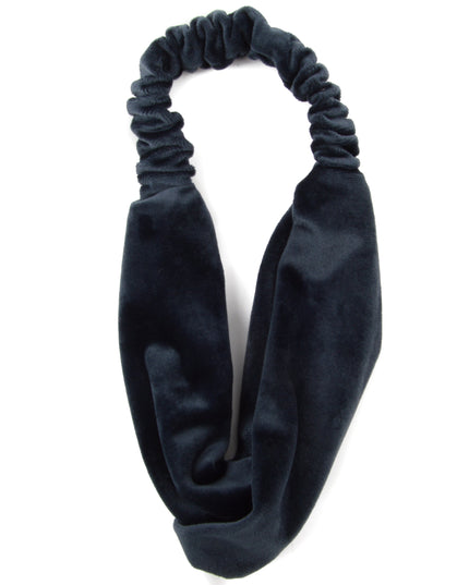 Bandeau en velours gris