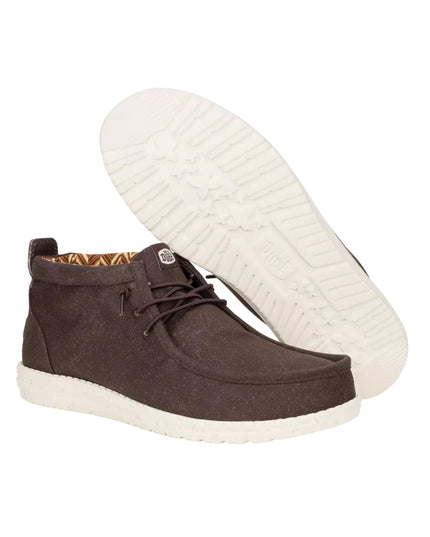 HeyDude - Wally Mid Canvas Taupe Marron