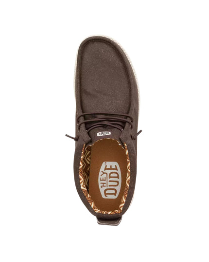 HeyDude - Wally Mid Canvas Taupe Marron