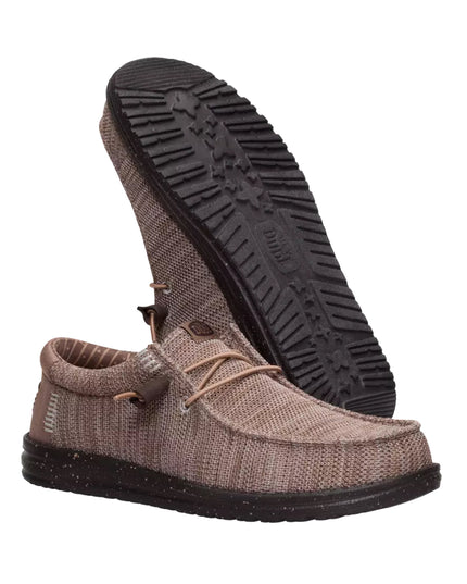 HeyDude - Chaussettes extensibles Wally couleur taupe foncé-marron taupe