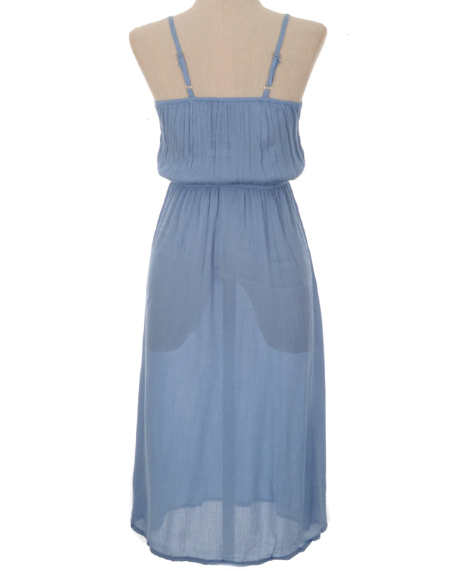 Robe brodée - Bleu clair