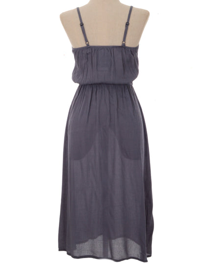 Robe brodée - Grise