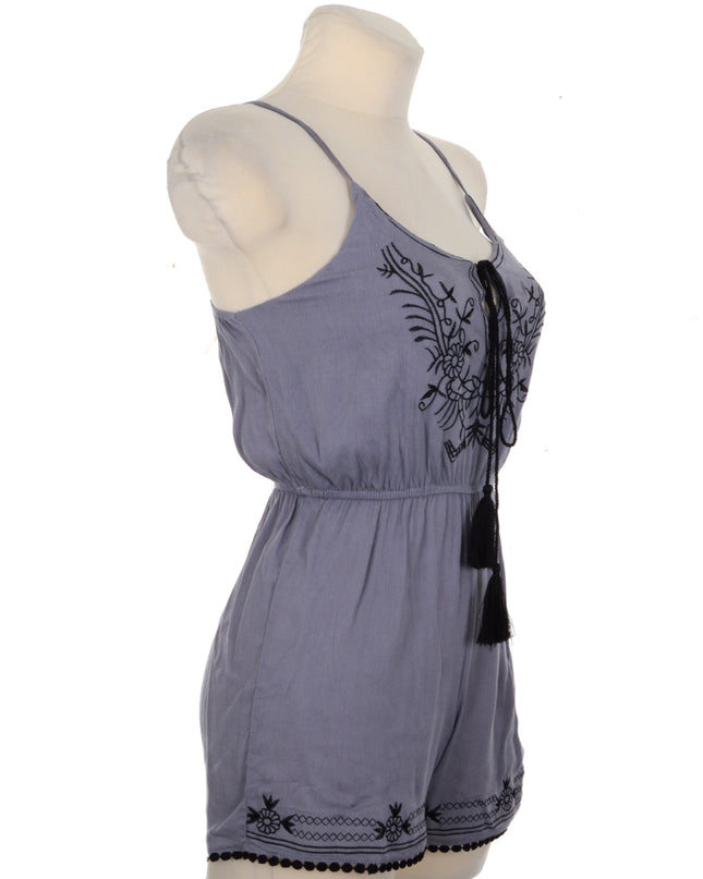 Combinaison brodée - Grise