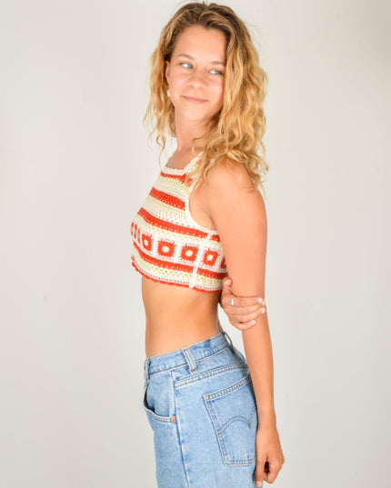 Top crocheté - Marron Édition limitée