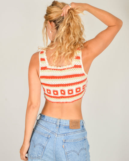 Top crocheté - Marron Édition limitée