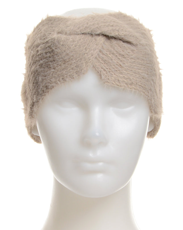 Beige Wavy Headband