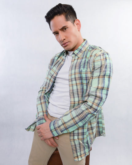 Chemise vintage - Pull de Noël pistache pour hommes et femmes