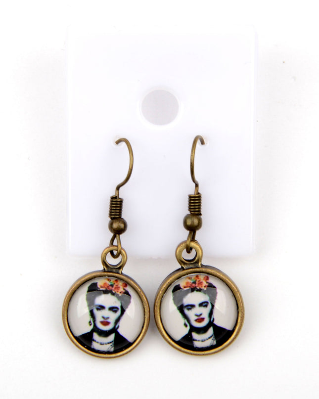 Boucles d'oreilles Frida IV petites - Accessoire artistique pour les fêtes