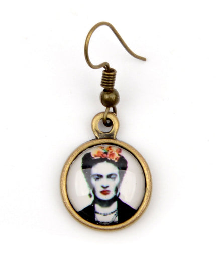 Boucles d'oreilles Frida IV petites - Accessoire artistique pour les fêtes