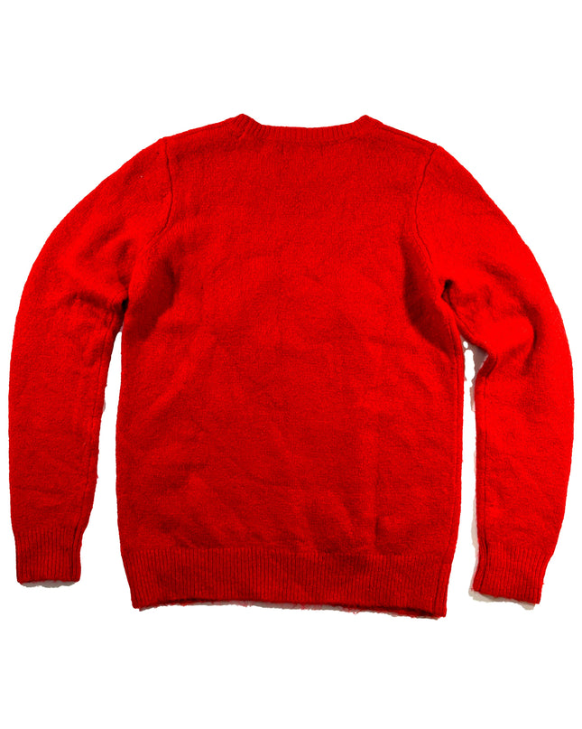 Pull de Noël vintage - Pull de Noël moche avec Père Noël dalmatien