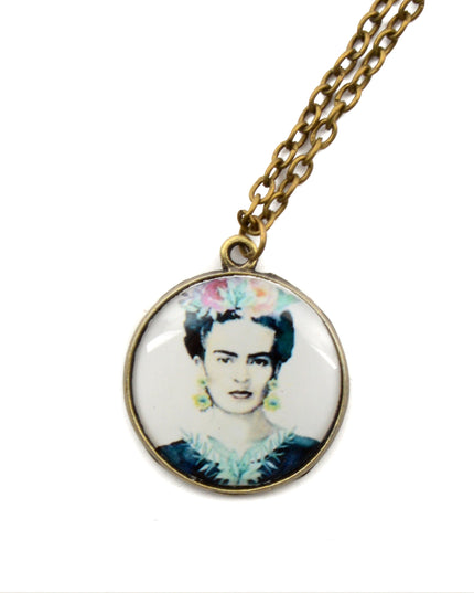 Collier photo - Frida Kahlo I | Accessoires pour femmes