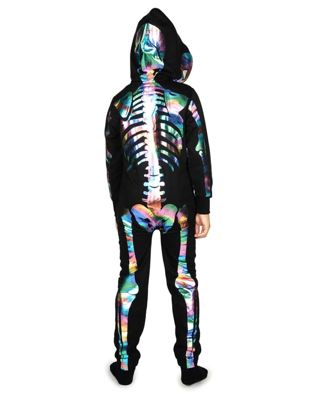 Boy's Iridescent Skeleton Costume