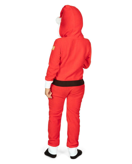 Boy's Santa Jumpsuit With Fur