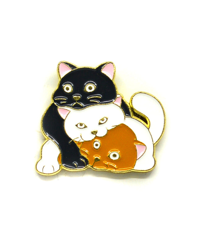 Épingle - Accessoire de costume d'Halloween à motif trois chats