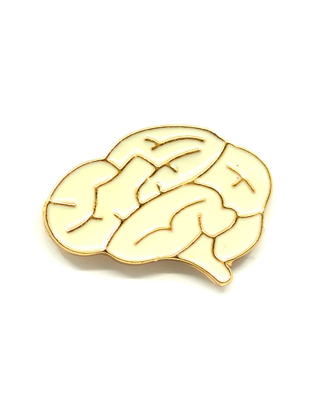 Épingle - Cerveau | Blanc