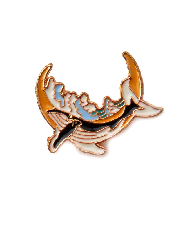 Épingle - Baleine avec lune