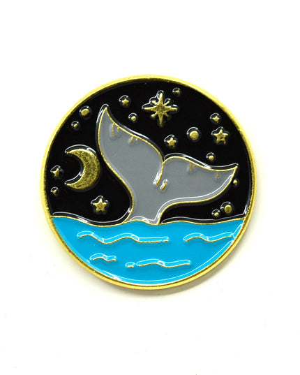 Broche - Baleine Nuit Étoilée