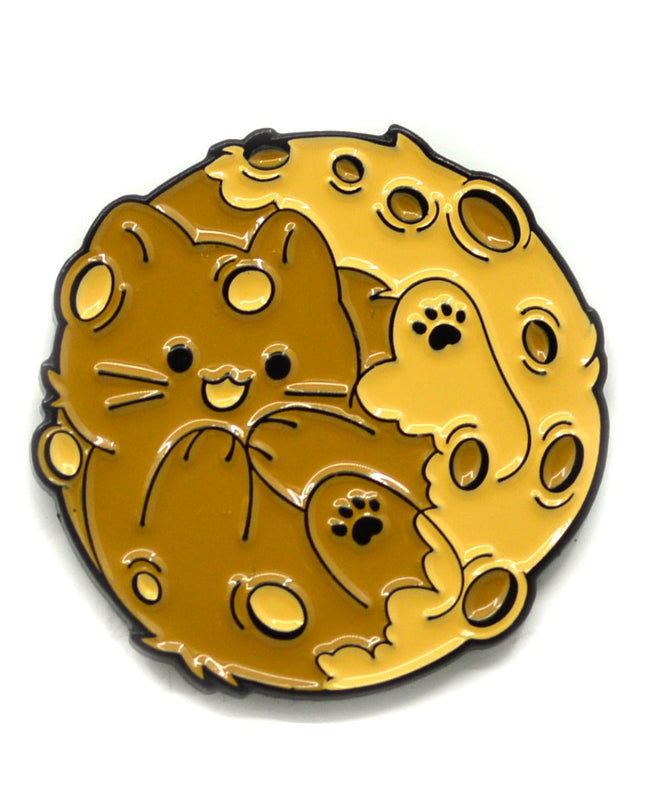 Broche - Motif Lune Chat