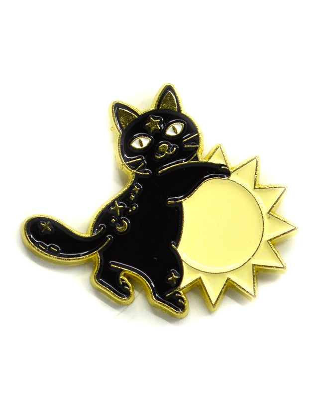 Broche - Chat ensoleillé