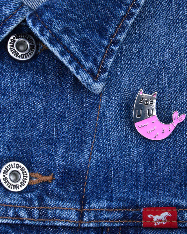 Broche sirène chat - Accessoire de déguisement d'Halloween amusant