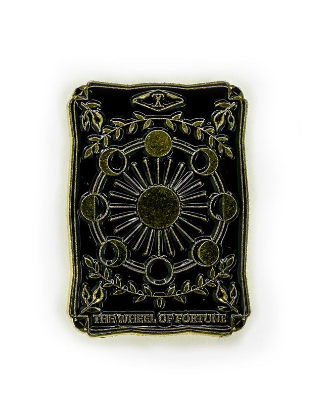 Broche - Tarot Noir | Roue de Fortune | Accessoires