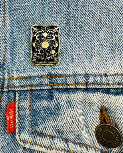 Broche - Tarot Noir | Roue de Fortune | Accessoires