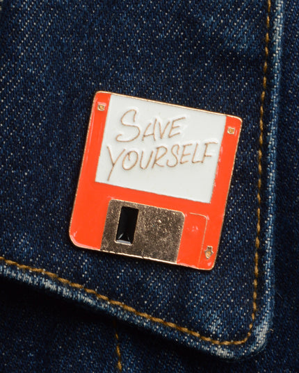 Floppy Enamel Pin
