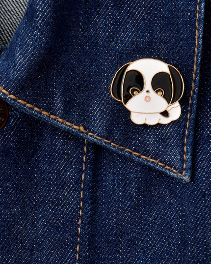 Broche Chien Duveteux - Cadeau de Saint-Valentin