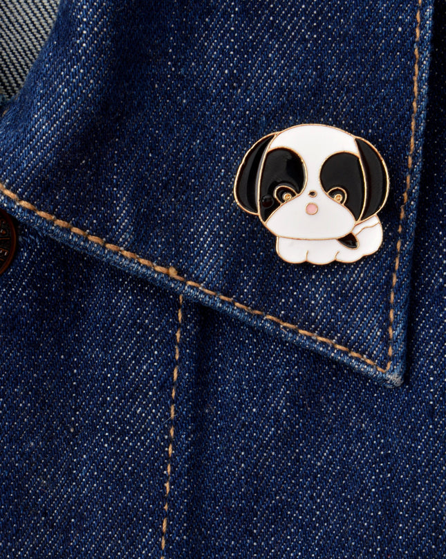 Broche Chien Duveteux - Cadeau de Saint-Valentin