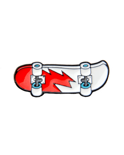 Pin's de skateboard Red Lightning - Accessoire de sport