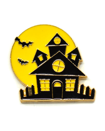 Broche maison d'Halloween - Accessoire de costume effrayant