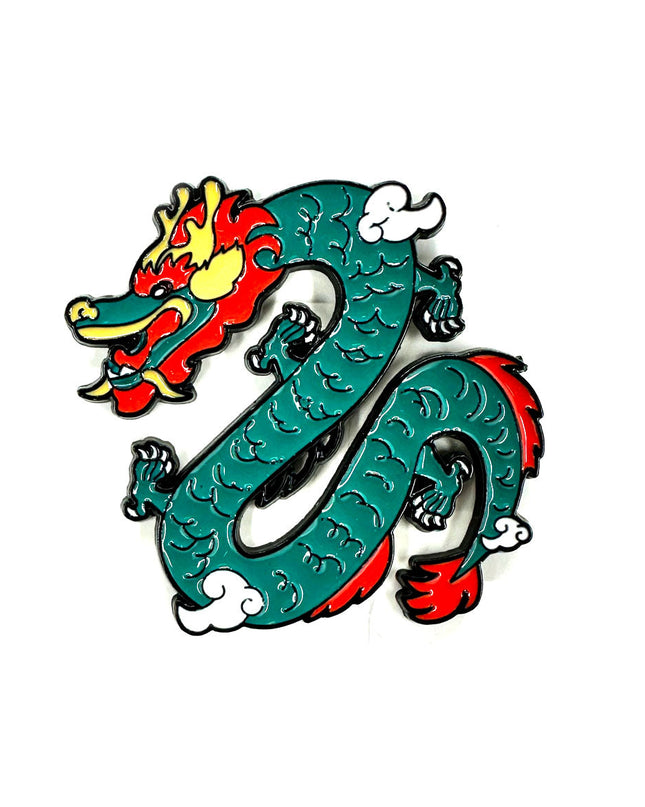 Broche - Dragon turquoise chinois