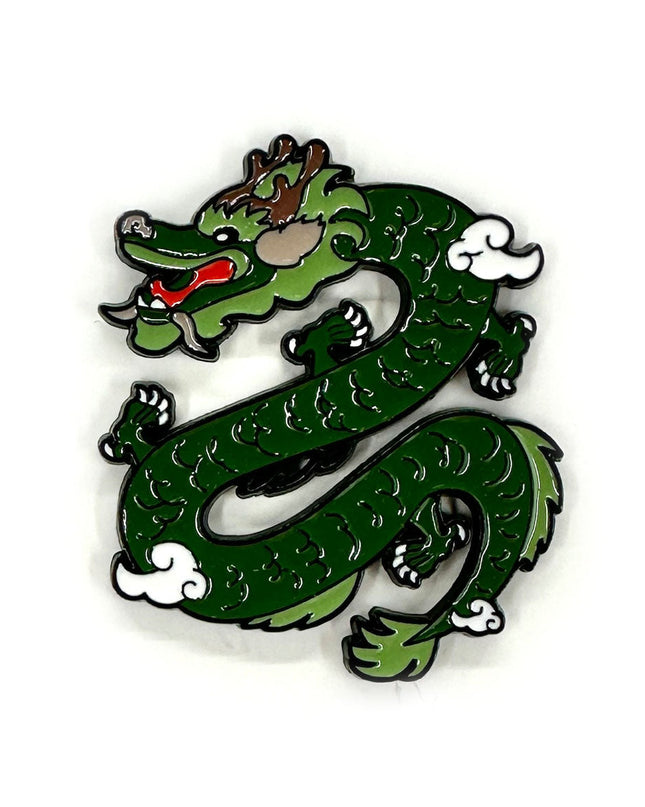 Broche - Dragon vert chinois