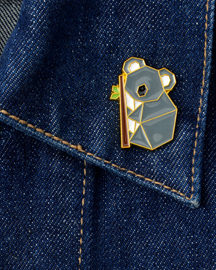 Broche Koala Géométrique - Accessoire Animal Tendance