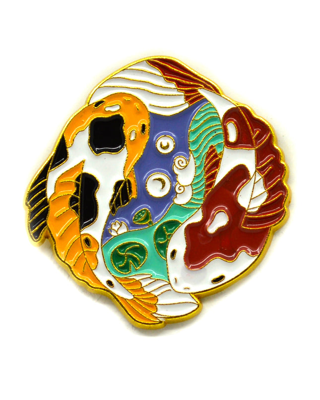 Koi Carp Pair Pin