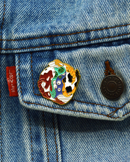 Épingle - Paire de carpes koï