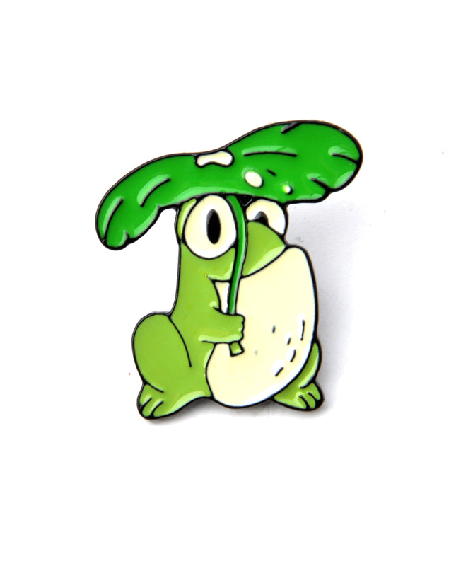 Broche Grenouille Feuillue - Accessoire charmant inspiré par la nature