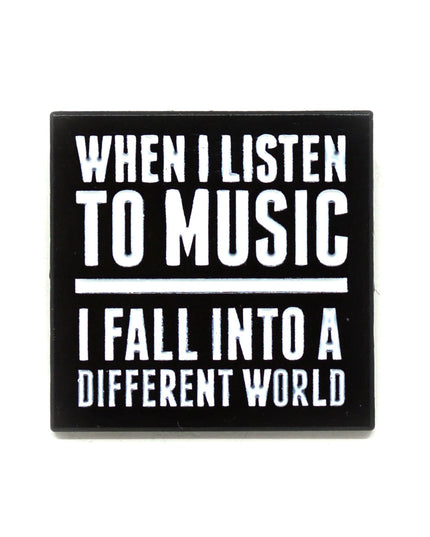 Broche - Quand j'écoute de la musique | Accessoires