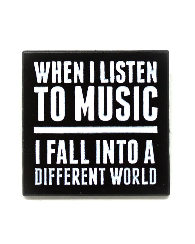Broche - Quand j'écoute de la musique | Accessoires