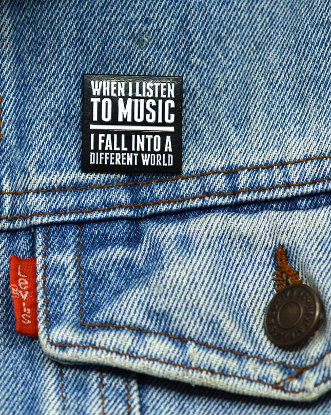 Broche - Quand j'écoute de la musique | Accessoires