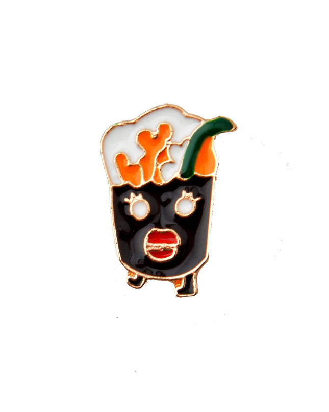 Pin's en émail Miss Boisson Chaude | Accessoire fantaisiste