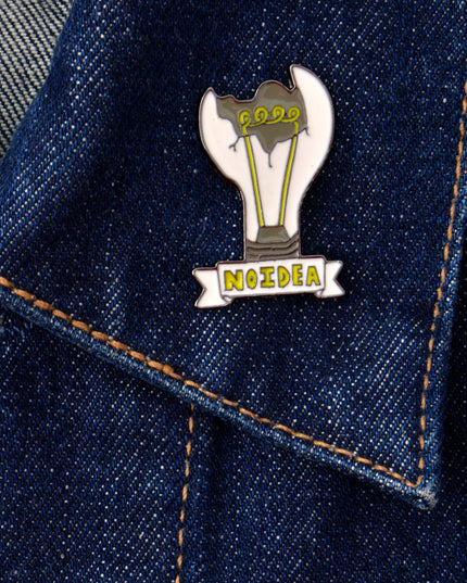 Épingle « Je n'en ai aucune idée » - Accessoire humoristique