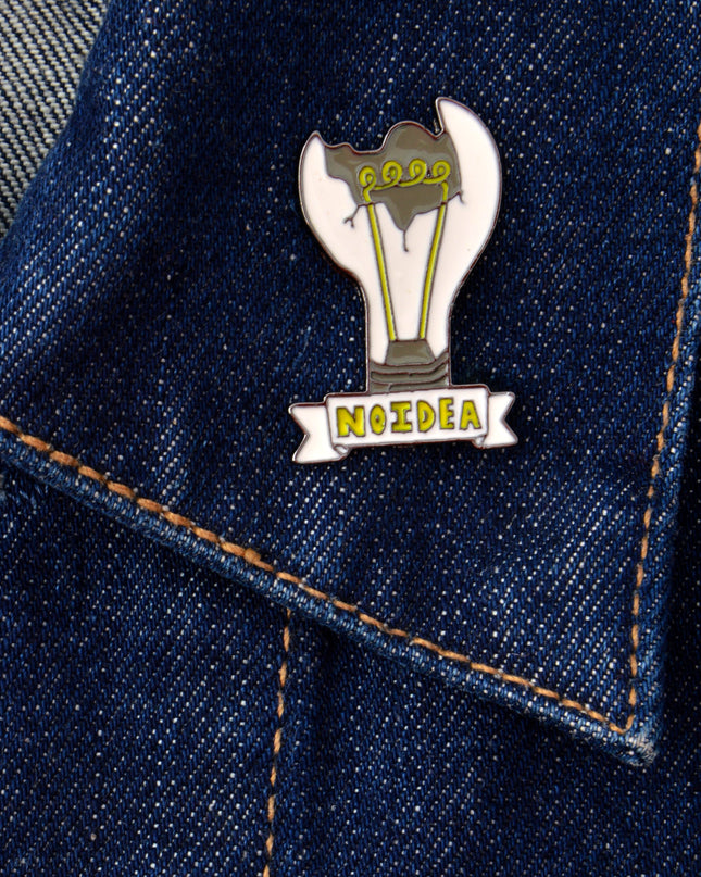 Épingle « Je n'en ai aucune idée » - Accessoire humoristique